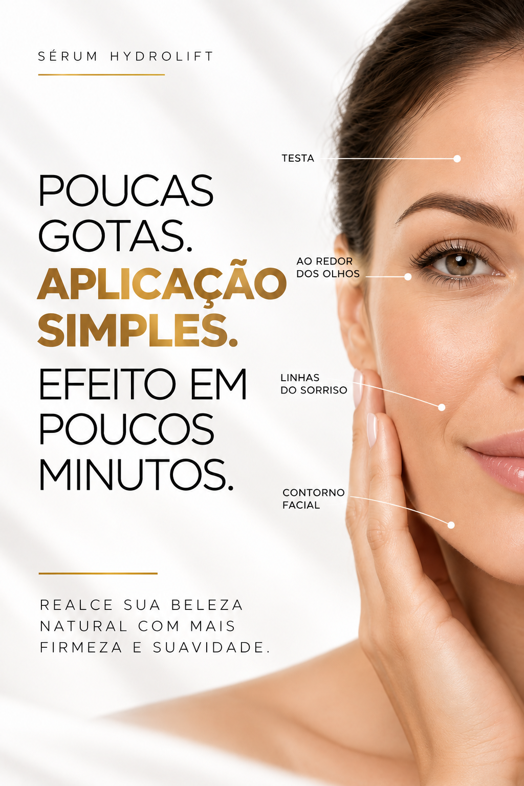 Onde aplicar o Sérum Hydrolift